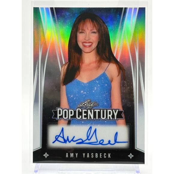 2025 Leaf Metal Pop Century Amy Yasbeck Prismatic Silver Auto 21/25 SP Wings - Picture 1 of 2
